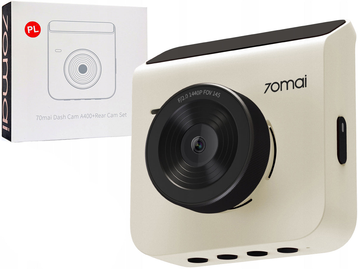 Cámara de coche 70mai Dash Cam A400, 2K, Wi-Fi, pantalla de 2 pulgadas, beige