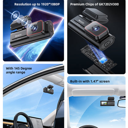 Cámara para Auto Yesido KM21, 1080P, Wi-Fi, Pantalla de 1.47 pulgadas