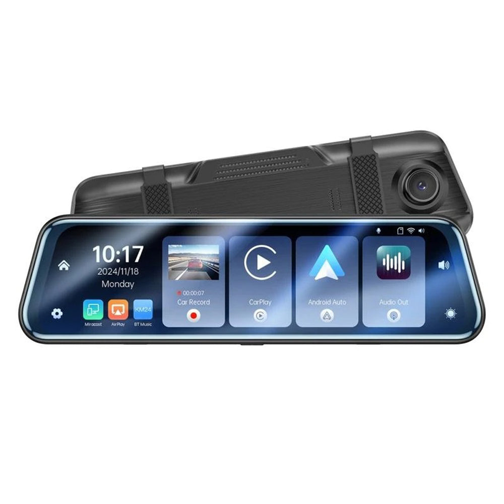 Cámara Auto Yesido KM24 con Carplay / Android Auto, 4K, Pantalla de 9.66 pulgadas