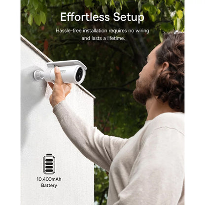 Cámara de Vigilancia Baseus Solar S1, Wi-Fi, 2K, IP67, Panel Solar, Exterior S0SW002130