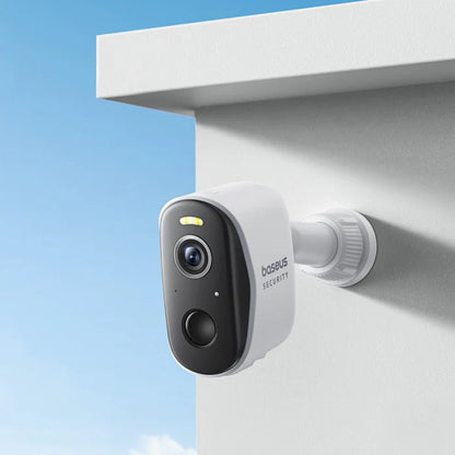 Cámara de Vigilancia Baseus N1, Wi-Fi, 2K, IP67, Exterior, Set 2 piezas A00061900113-01