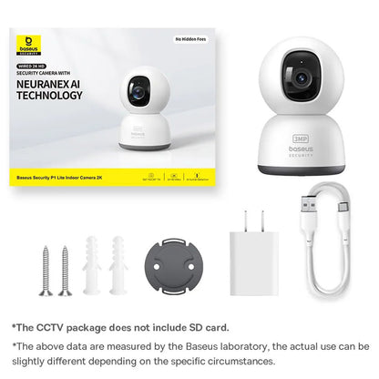 Cámara de Vigilancia Baseus P1 Lite, Wi-Fi, 2K, Interior S0TV002132
