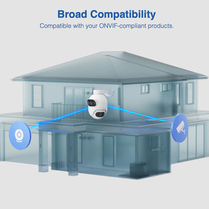 Cámara de vigilancia iMILAB EC6 Dual, Wi-Fi, 2K, IP66, Exterior CMSXJ68A 