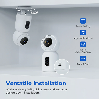 Cámara de vigilancia iMILAB C30 Dual, Wi-Fi, 3K, para interiores CMSXJ111A
