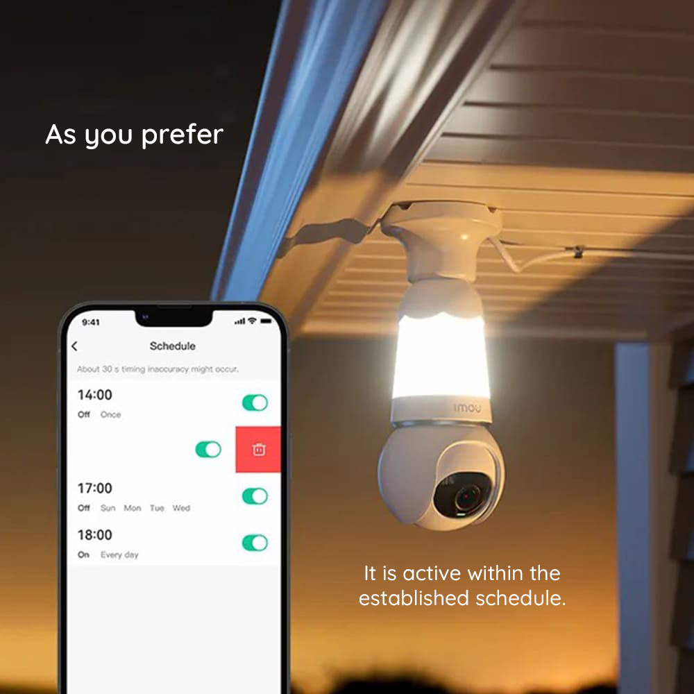 Cámara de Vigilancia Imou Bulb, Wi-Fi, 2K, Interior, Blanca IPC-S6DP-5M0WEB-E27