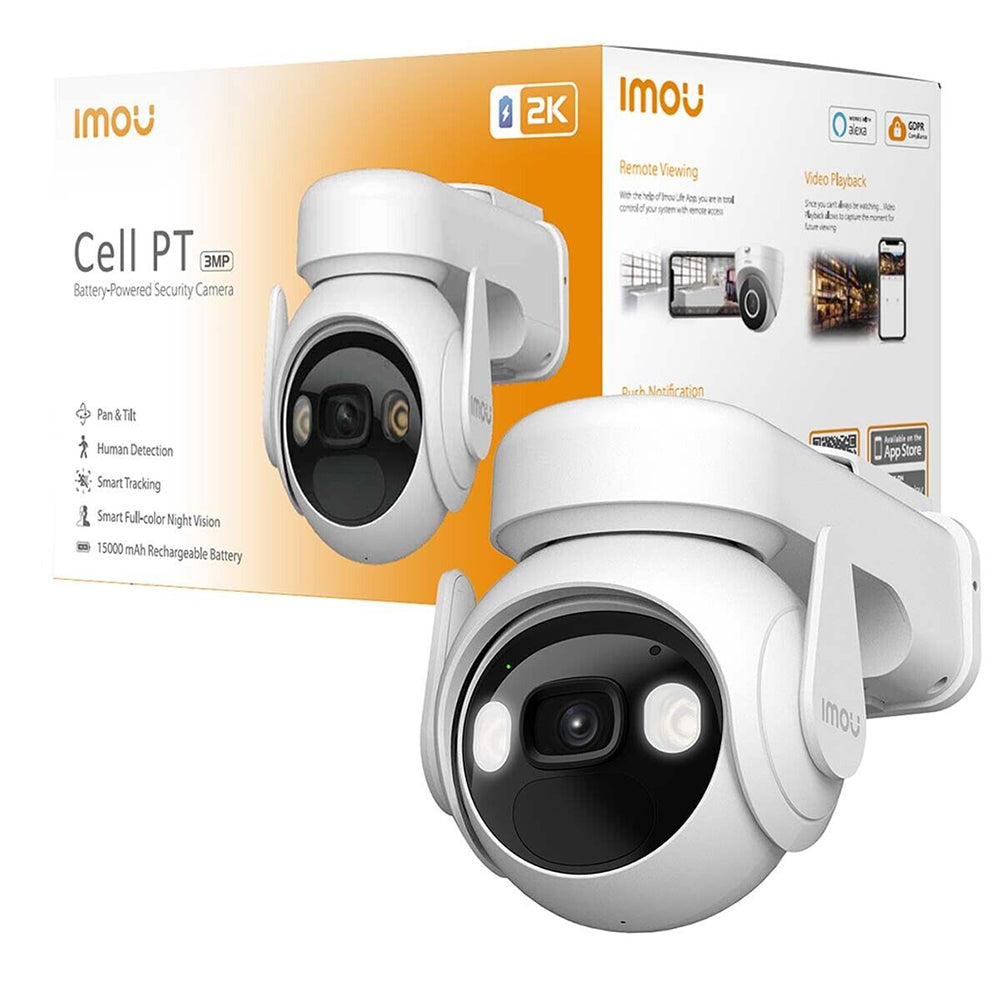 Cámara de Vigilancia Imou Cell PT, Wi-Fi, 2K, IP66, Exterior, Blanca IPC-K9EP-3T0WE