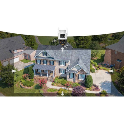 Imou Cruiser Dual 2 Pro Surveillance Camera, Wi-Fi, 2.5K + 2.5K, IP65, Outdoor, White IPC-S7XFP-8U0WED