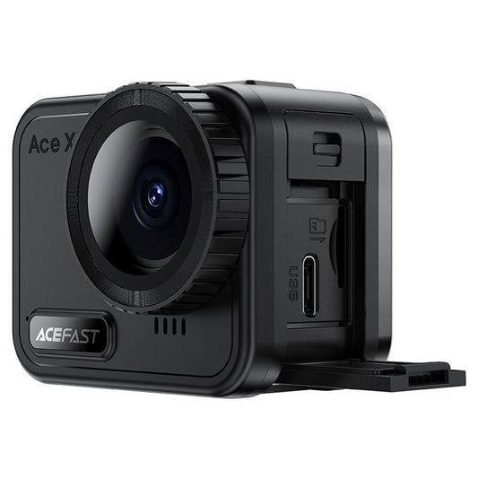 Cámara Deportiva Acefast X1, 4K, Wi-Fi, Negra