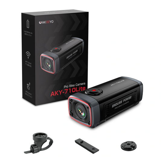 Cámara Deportiva Akeeyo 710 Lite para Bicicleta / Motocicleta, 2K, Wi-Fi, Negra