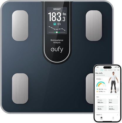Báscula Digital Eufy Smart Scale C20, Negro T9130011