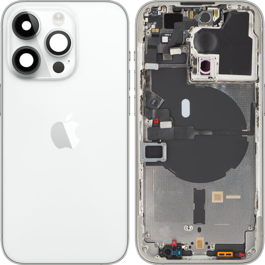 Tapa de la batería del Apple iPhone 14 Pro, con funda intermedia, plata, Swap 