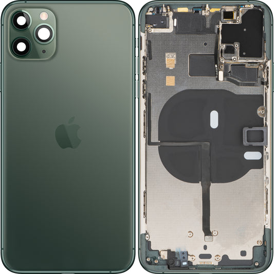 Apple iPhone 11 Pro Max Cubierta de la Batería, Con Media Funda, Verde Medianoche, Swap 