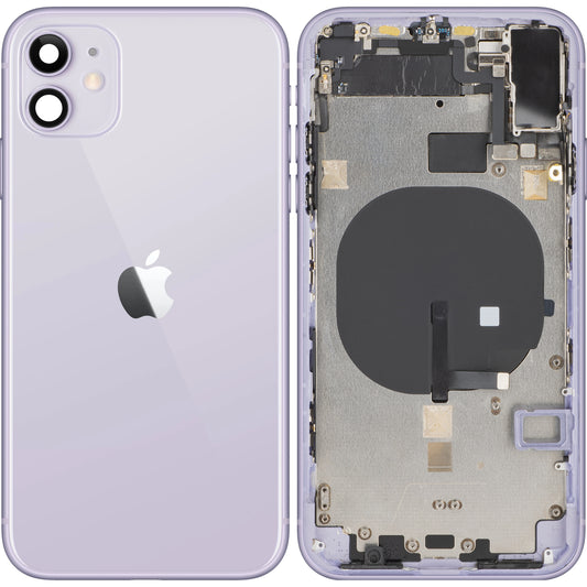 Tapa de la batería del iPhone 11 de Apple, con funda, morada, Swap 