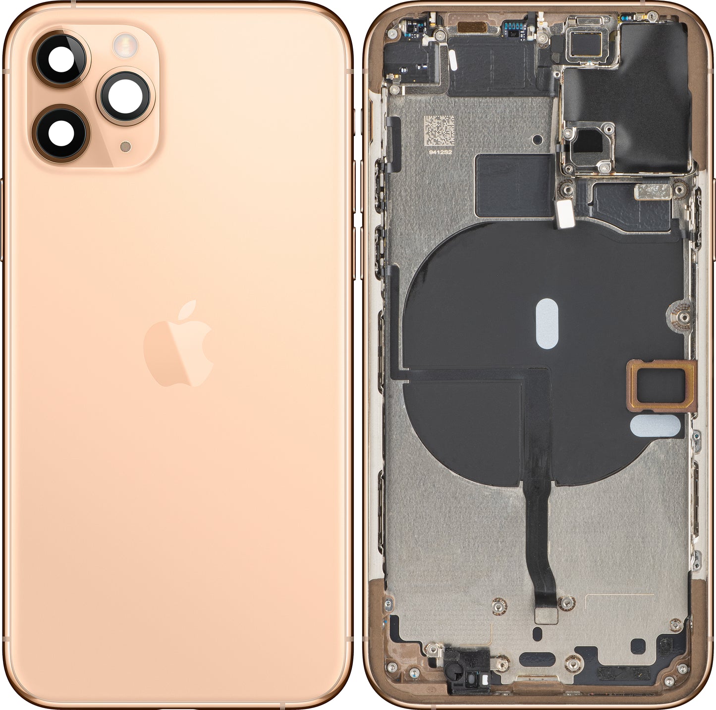 Funda de batería para Apple iPhone 11 Pro, con media carcasa, oro mate, Swap 