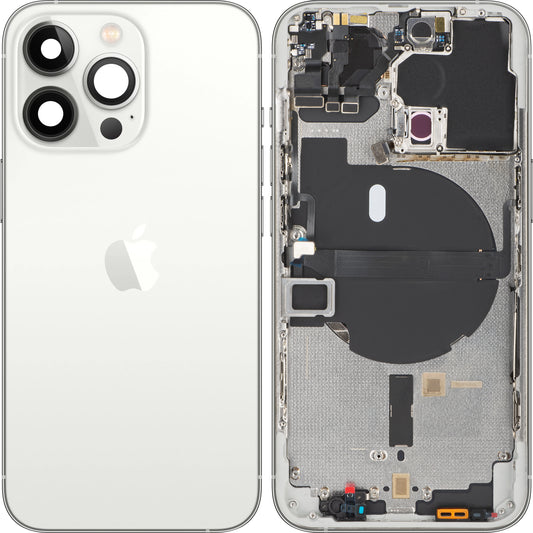 Tapa de la batería del Apple iPhone 13 Pro, con funda intermedia, plata, Swap 