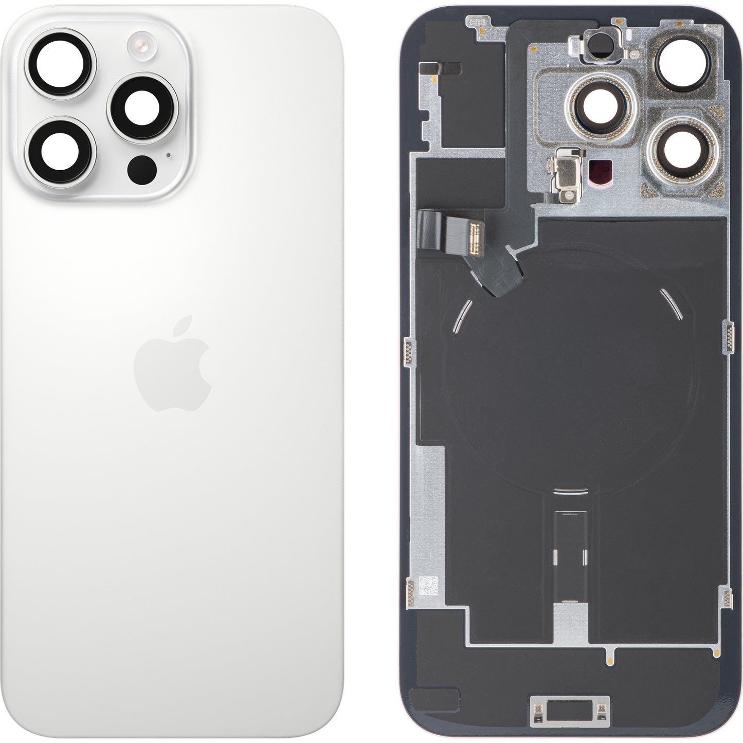 Cubierta de Batería Apple iPhone 16 Pro Max, Blanco (Titanio Blanco), Intercambio