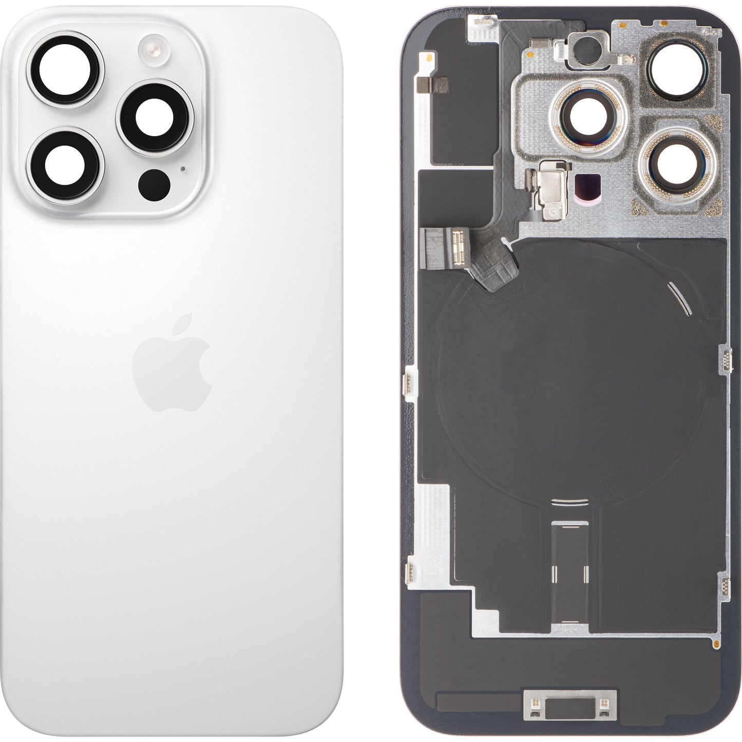 Cubierta de Batería Apple iPhone 16 Pro, Blanco (Titanio Blanco), Intercambio