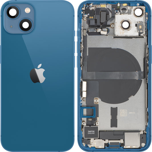 Tapa de Batería Apple iPhone 13, Con Carcasa Central, Piezas Completas, Azul, Swap