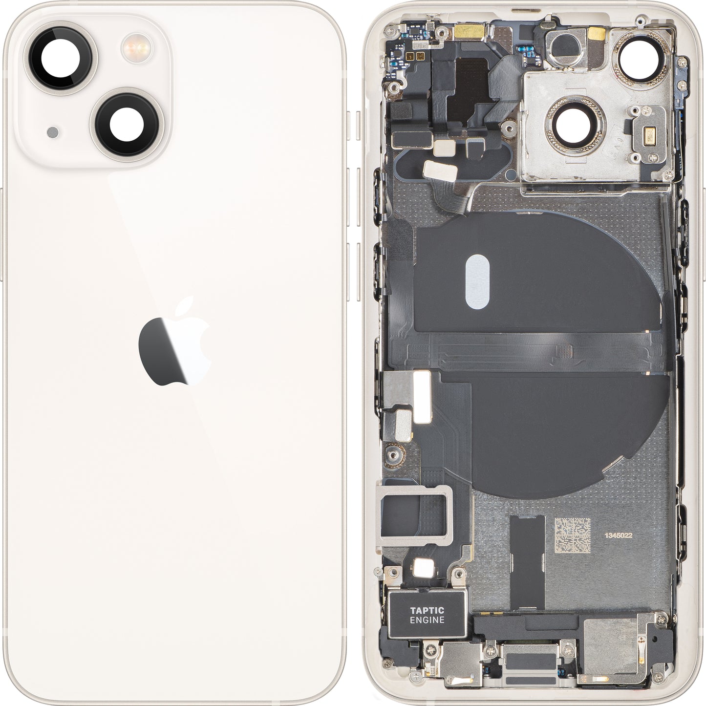 Tapa de Batería Apple iPhone 13 mini, Con Carcasa Central, Piezas Completas, Blanco (Starlight), Swap