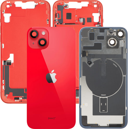 Tapa de Batería Apple iPhone 14 Plus, Con Carcasa Media, Piezas Completas, Rojo, Swap