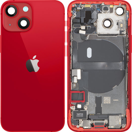 Tapa de Batería Apple iPhone 13 mini, Con Carcasa Central, Piezas Completas, Rojo, Swap