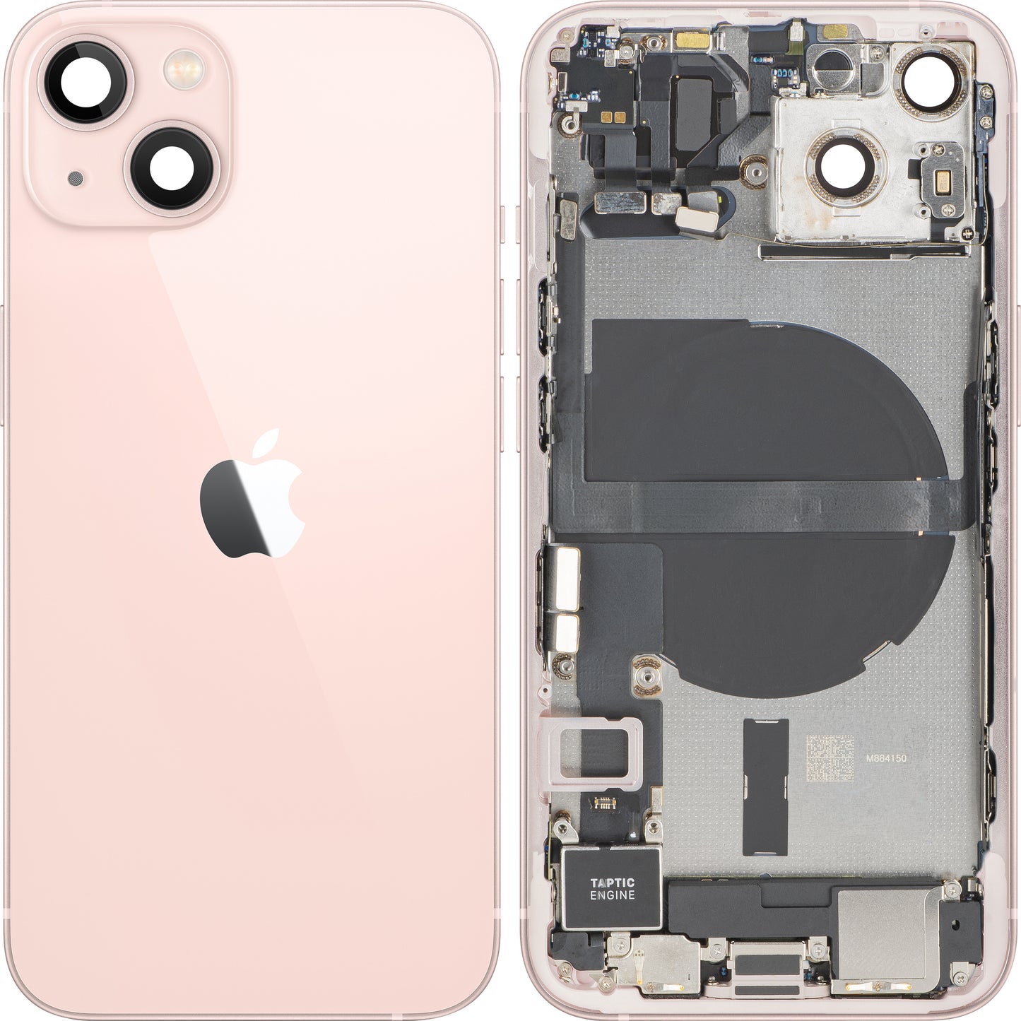 Tapa de Batería Apple iPhone 13, Con Carcasa Central, Piezas Completas, Rosa, Swap Premium