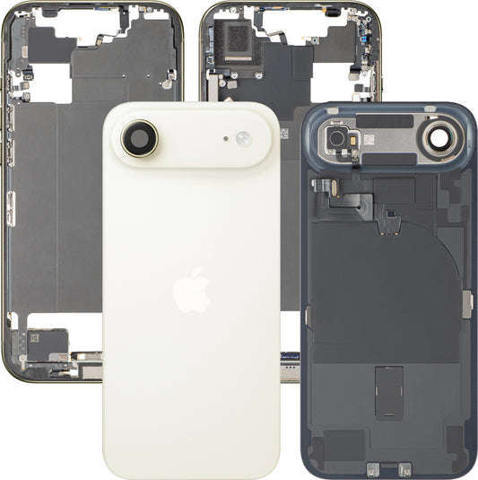 Tapa de Batería Apple iPhone 17 Air, Con Carcasa Media, Piezas Completas, Dorado (Light Gold), Swap Premium
