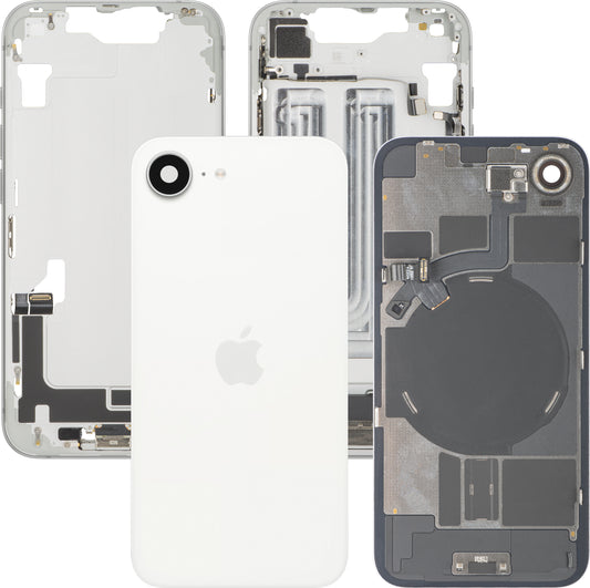 Tapa de Batería Apple iPhone 17e, Con Carcasa Media, Piezas Completas, Blanco, Swap Premium