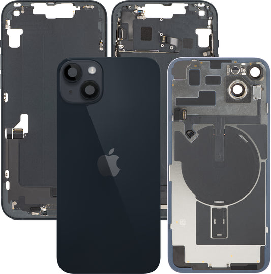 Tapa de Batería Apple iPhone 14 Plus, Con Carcasa Central, Piezas Completas, Negro (Midnight), Intercambio