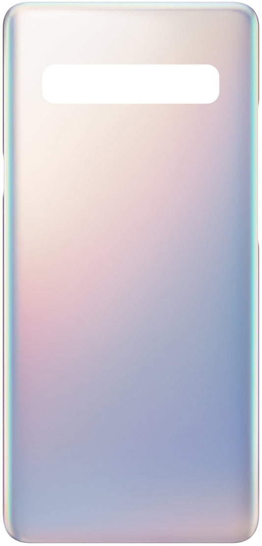 Tapa de batería compatible con Samsung Galaxy S10 5G G977, Plateado