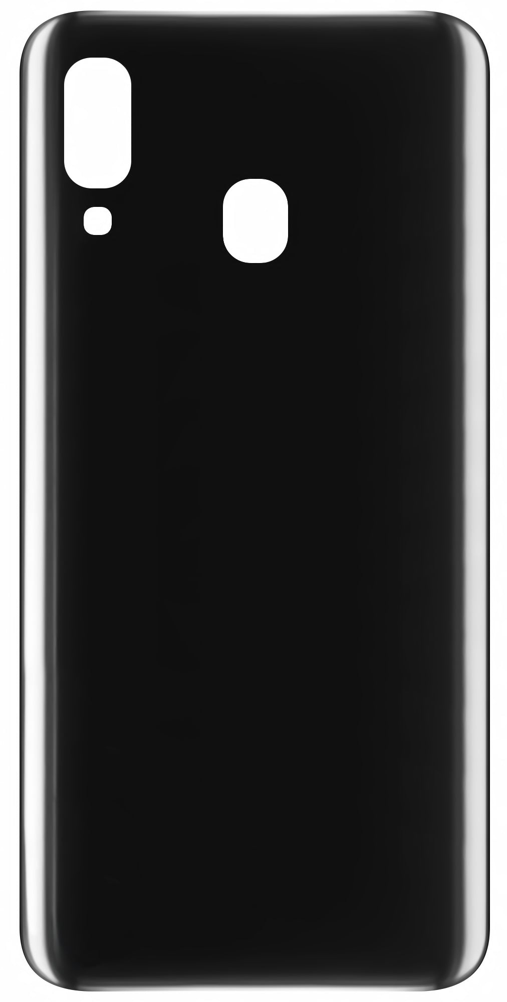 Tapa de batería compatible con Samsung Galaxy A40 A405, Negro