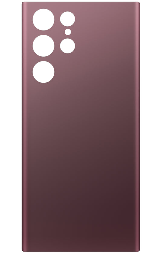 Tapa de batería compatible con Samsung Galaxy S22 Ultra 5G S908, Burdeos