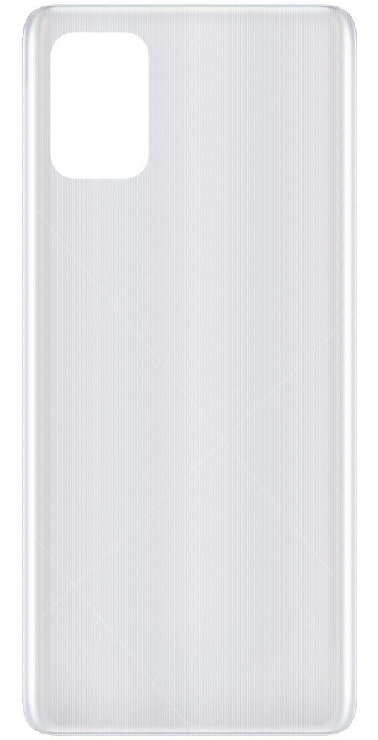 Tapa de batería compatible con Samsung Galaxy A71 A715, Plateado