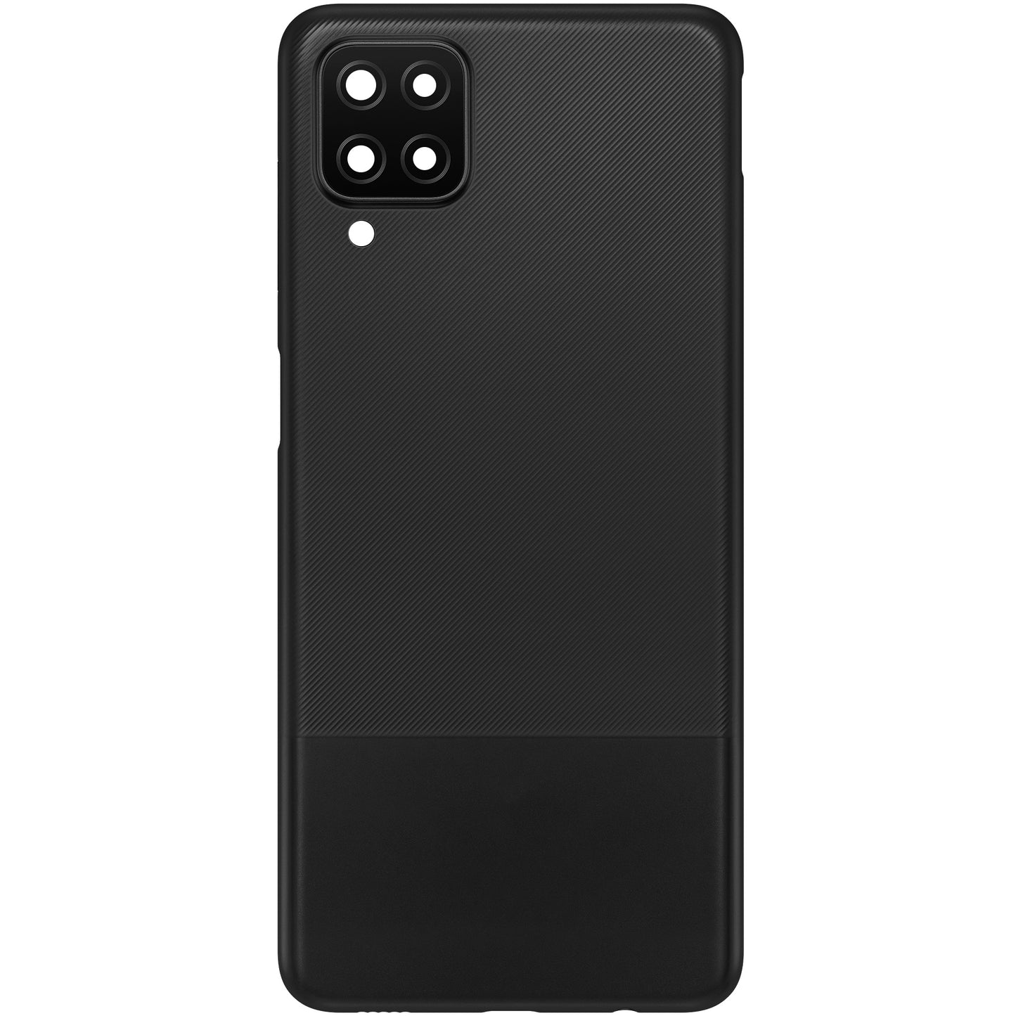 Tapa de batería compatible con Samsung Galaxy A12 Nacho A127 / A12 A125, Negro