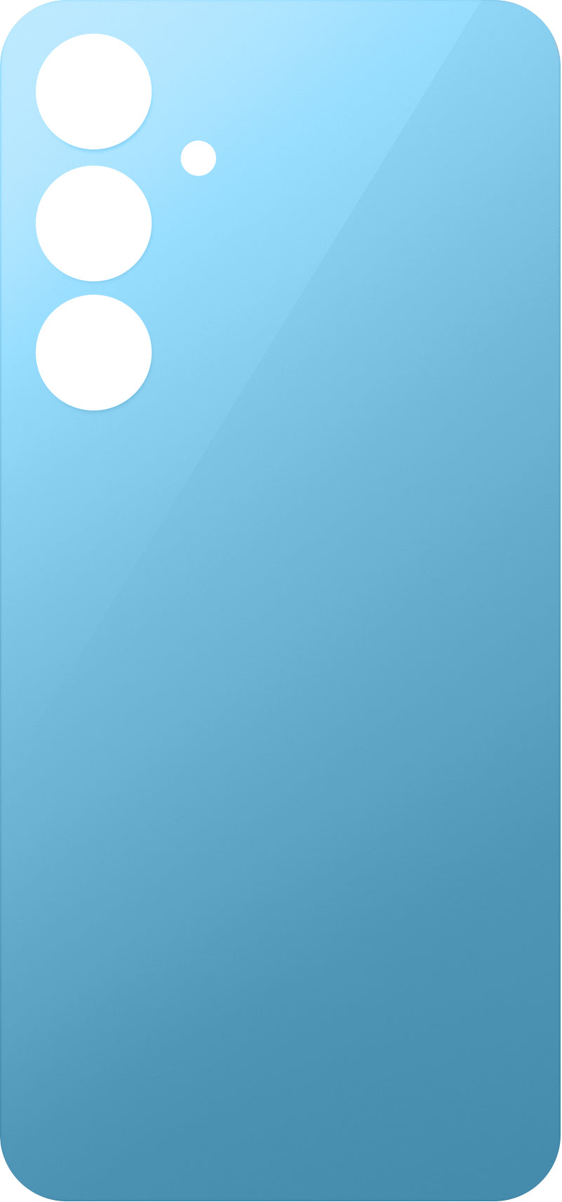 Tapa de batería compatible con Samsung Galaxy S24 FE S721, Azul