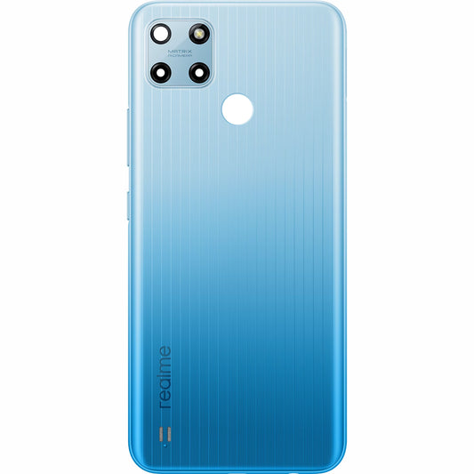 Tapa de la batería Realme C25Y, Azul (Glacier Blue), Service Pack 4909037 