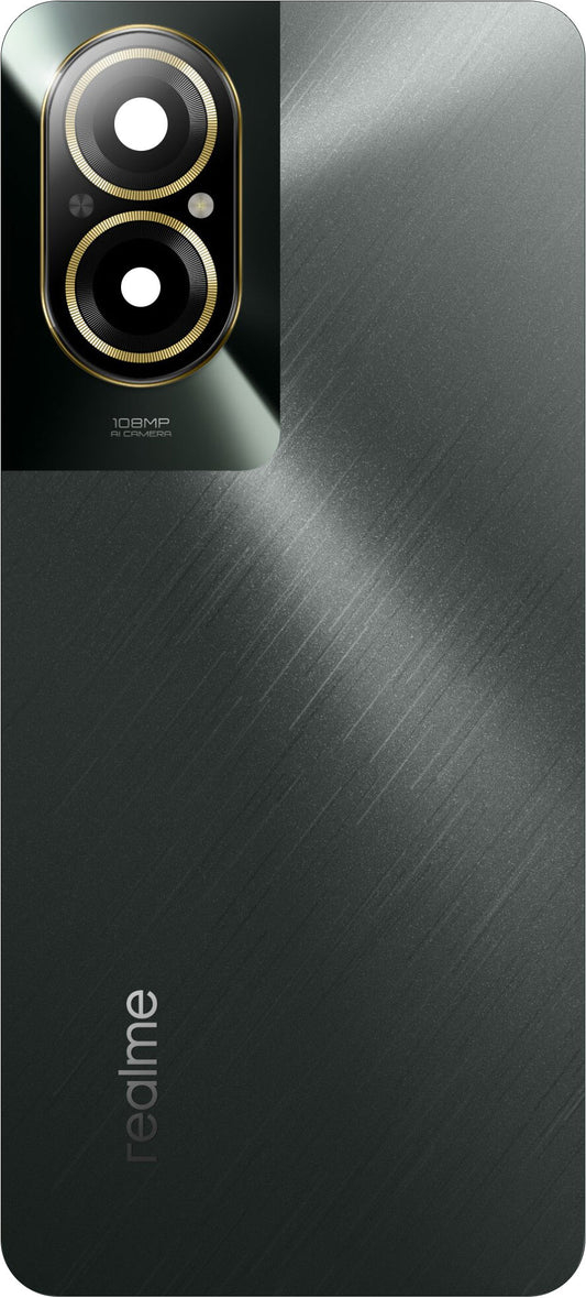 Tapa de Batería Realme C67 4G, Negro (Black Rock), Paquete de Servicio 621033000167