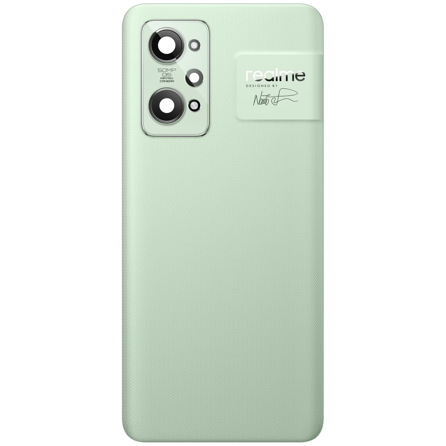 Tapa de la batería Realme GT2, Verde (Paper Green), Service Pack 4909394 