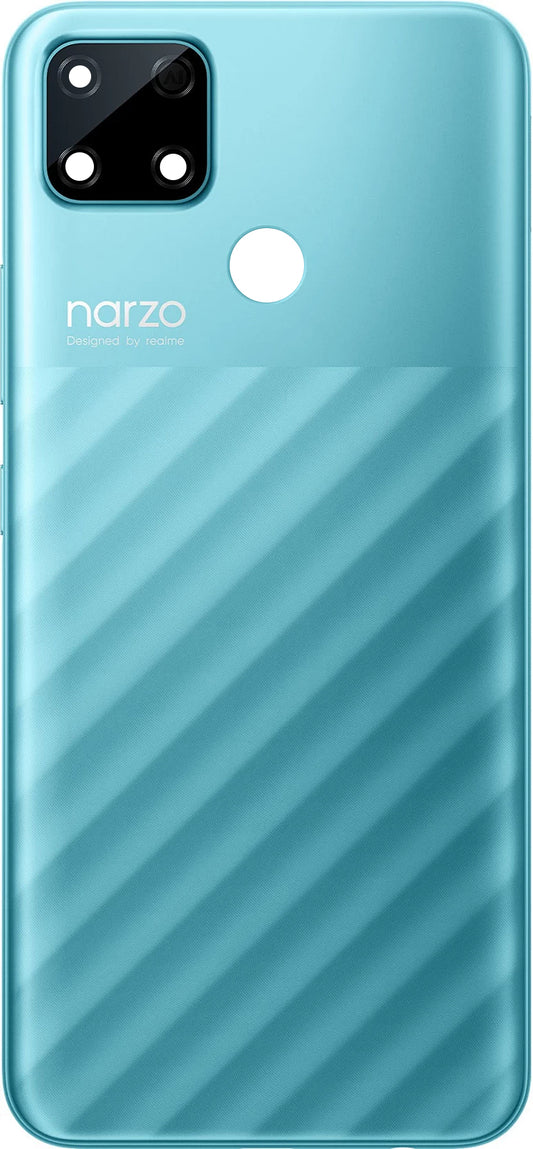 Tapa de la batería Realme Narzo 30A, Azul (Laser Blue), Service Pack 4906643 