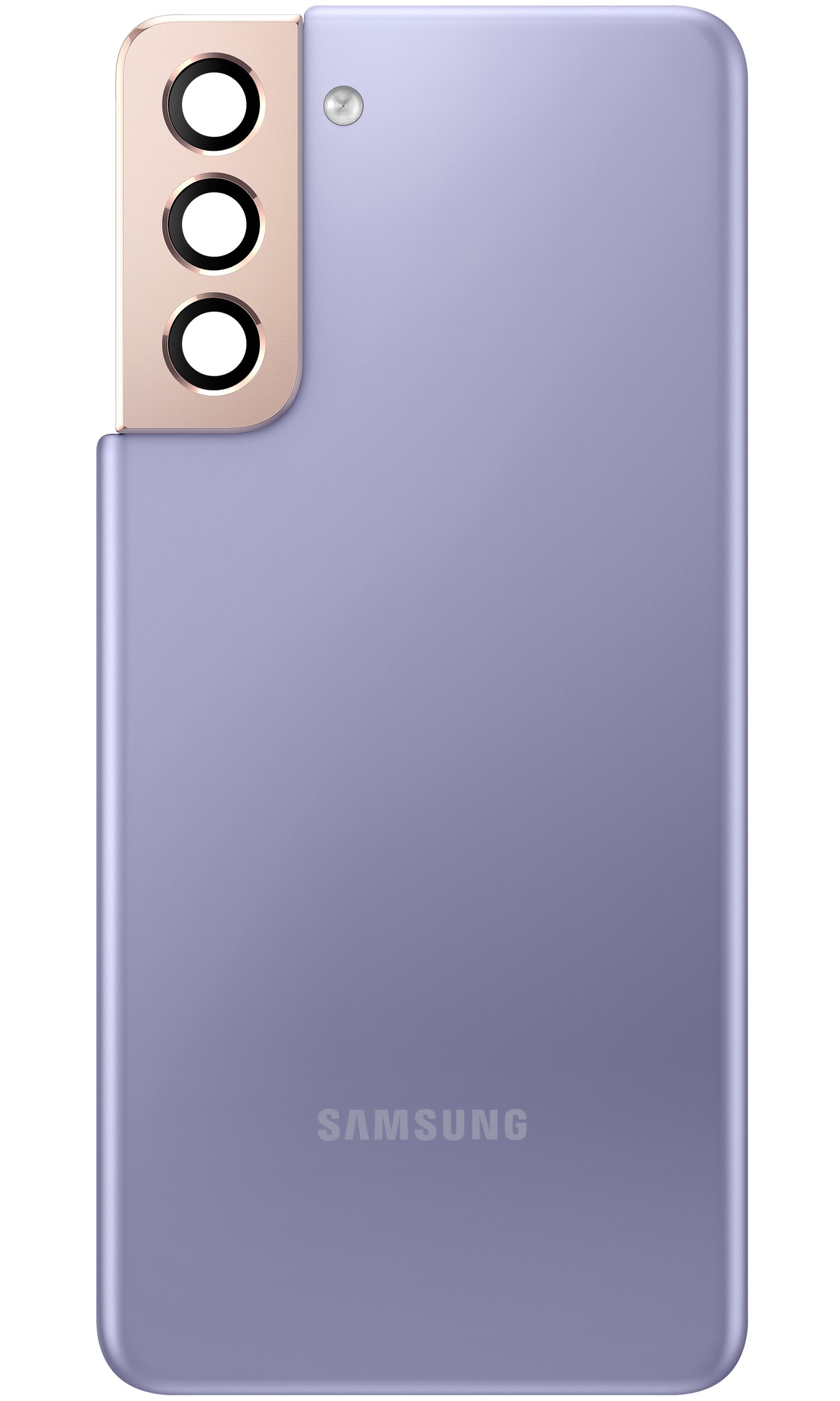 Tapa de la batería Samsung Galaxy S21 5G G991, con cristal para la cámara trasera, morado, de segunda mano