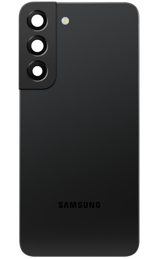 Tapa de la batería Samsung Galaxy S22 5G S901, Negro (Phantom Black), Service Pack GH82-27434A 