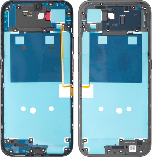 Carcasa Media Honor 600 Smart, Negro (Velvet Black), Paquete de Servicio 9707ADNR