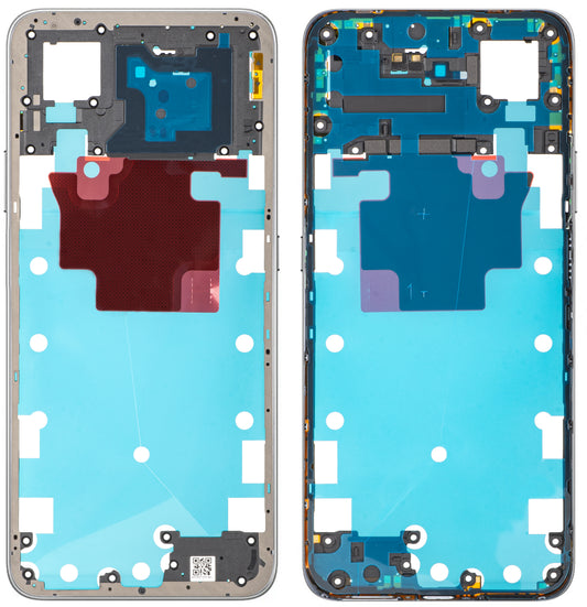 Carcasa Central Honor X7d 5G, Plateada, Service Pack 9707ACDQ