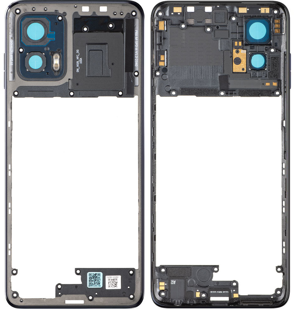 Carcasa Mediana Motorola Moto G73, Azul (Midnight Blue), Service Pack 5S58C22264