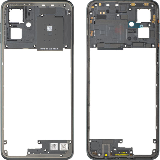 Middle Frame Motorola Moto G55, Grey (Forest Grey), Service Pack 5S58C28444