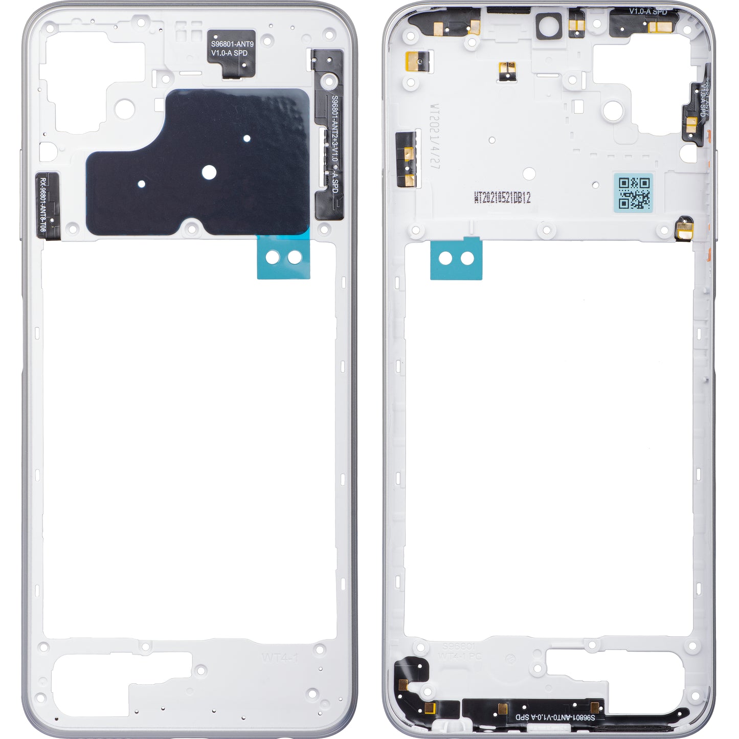 Media funda Samsung Galaxy A22 5G A226, Blanco 