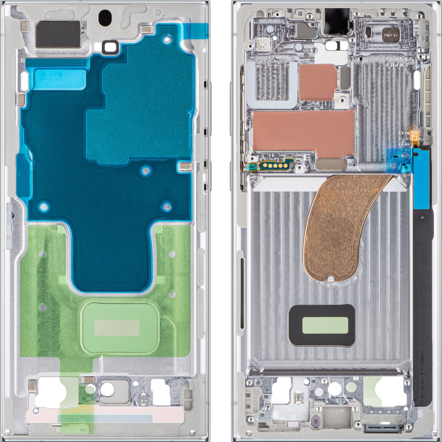 Mijloc Samsung Galaxy S23 Ultra S918, Azul cielo, Service Pack GH96-15833G 