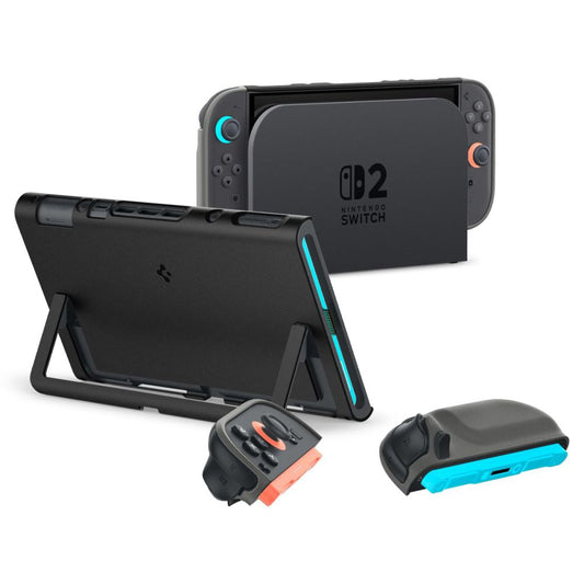 Funda Protectora Spigen Nano Pop para Consola Nintendo Switch 2, Negra ACS10206