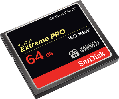 Tarjeta de Memoria CompactFlash SanDisk Extreme Pro, 64Gb, UDMA 7 SDCFXPS-064G-X46