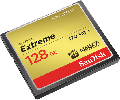 Tarjeta de Memoria CompactFlash SanDisk Extreme, 128Gb, UDMA 7 SDCFXSB-128G-G46